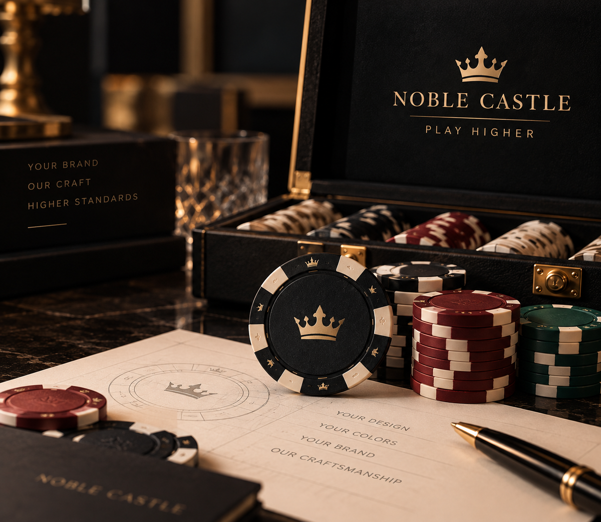 Private Label Poker Sets: How Noble Castle Builds Your Own Branded Line
